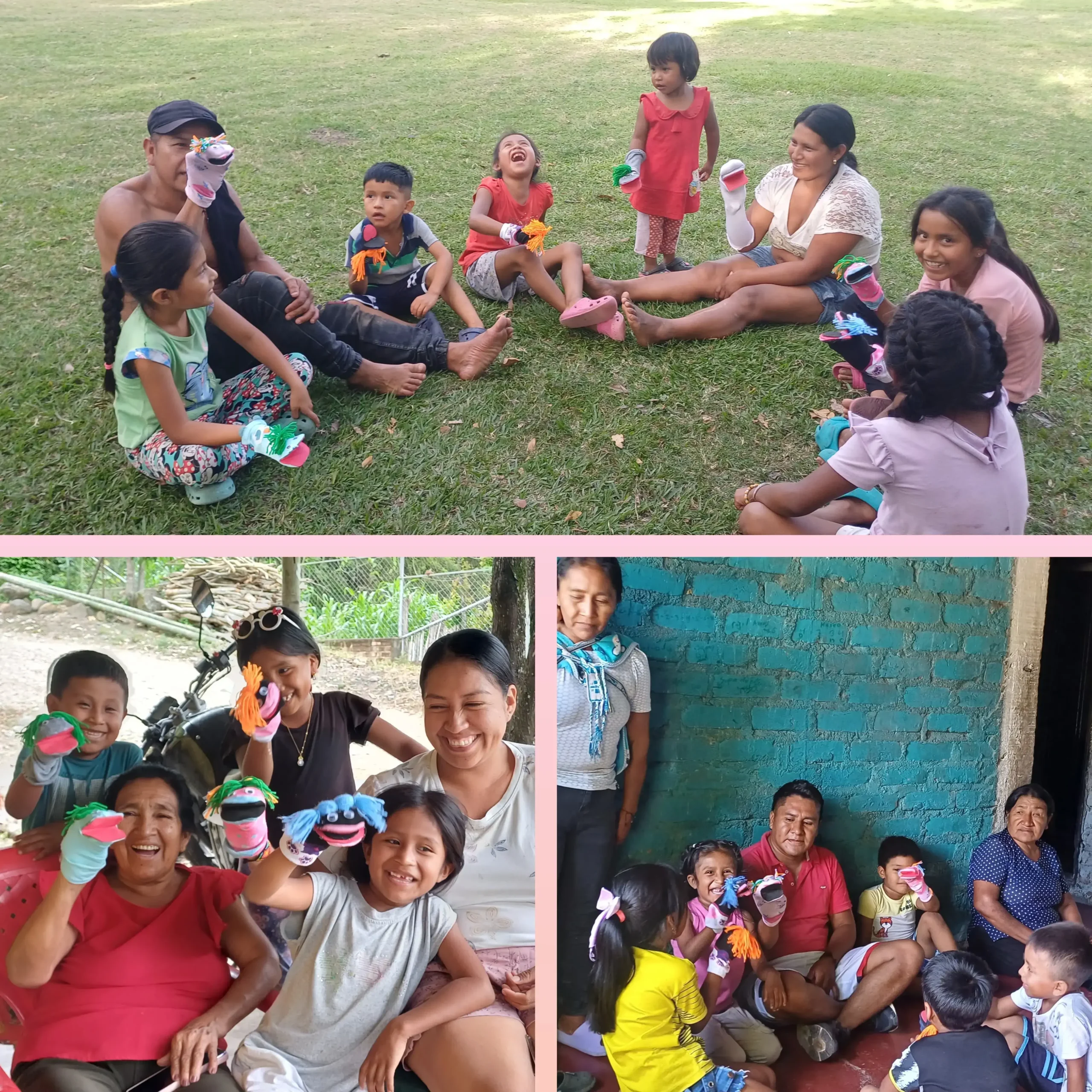 Niños y niñas de la comunidad Nasa